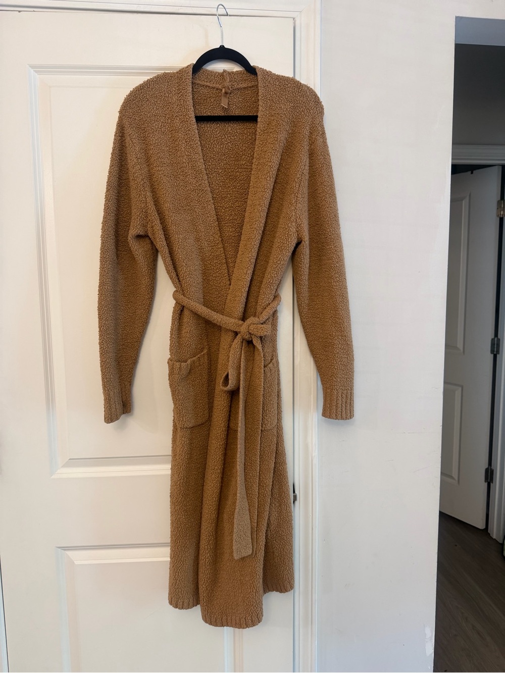 SKIMS Teddy Robe Cardigan - Camel Brown XS/S